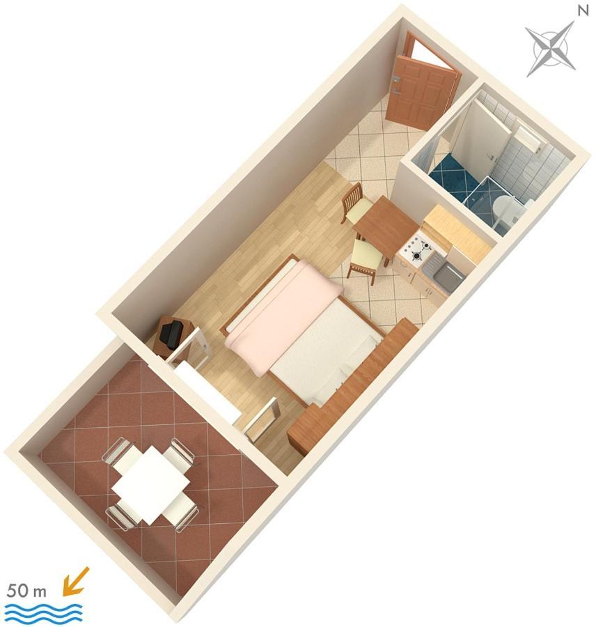 Apartments By The Sea Sumpetar, Omis - 2808 외부 사진